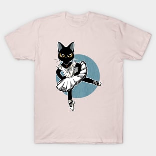 Cat Ballet Dancer T-Shirt